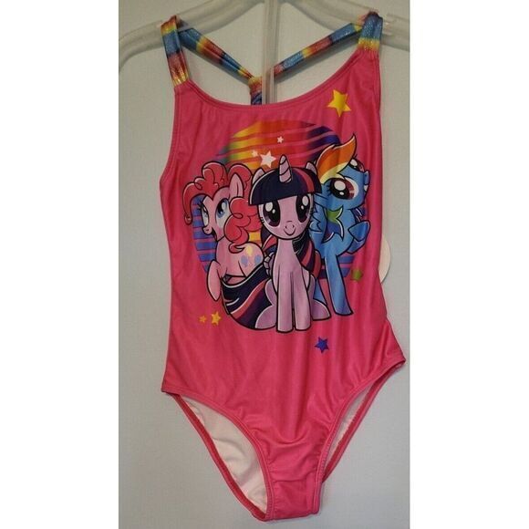 My Little Pony Bathing Suit Medium One Piece SPF 50‎ - Picture 1 of 6